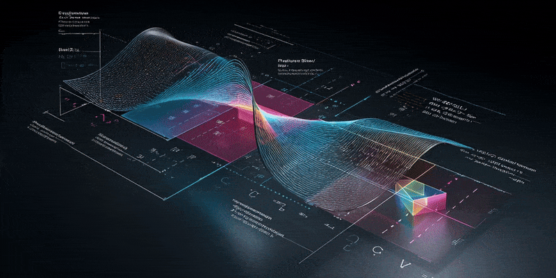 Hyper-realistic conceptual illustration of a formal mathematical specification for WCF-1: Wireless Communications Fix One. Abstract model geometry visualised as layered mathematical objects: ecological state vector Eₜ, transmission-permission function T(Eₜ), PHM harm-weight operator ΔΩ, NashMark fairness functional ℵ, and Markov/Sentinel state-transition matrix P(s→s’). Clean, high-precision equations projected across a dark analytical surface; equilibrium plane Eq(𝓢) cutting through all operators; constra